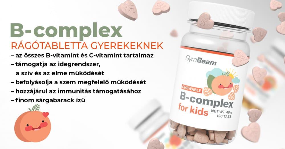 B-komplex rágótabletta gyerekeknek - GymBeam
